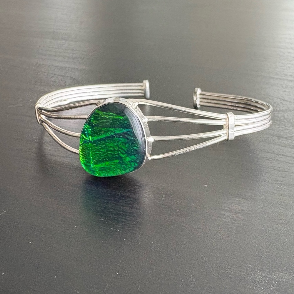 Silver Wire Cuff Bracelet - Picture 3 of 8
